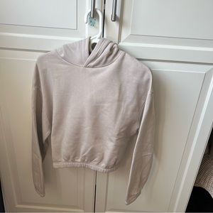 zara cropped hoodie